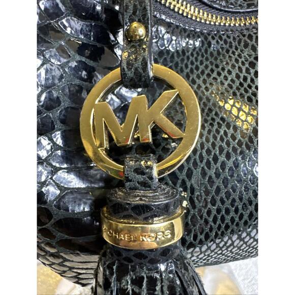 Michael Kors Black Patent Leather Snake - Picture 3 of 15